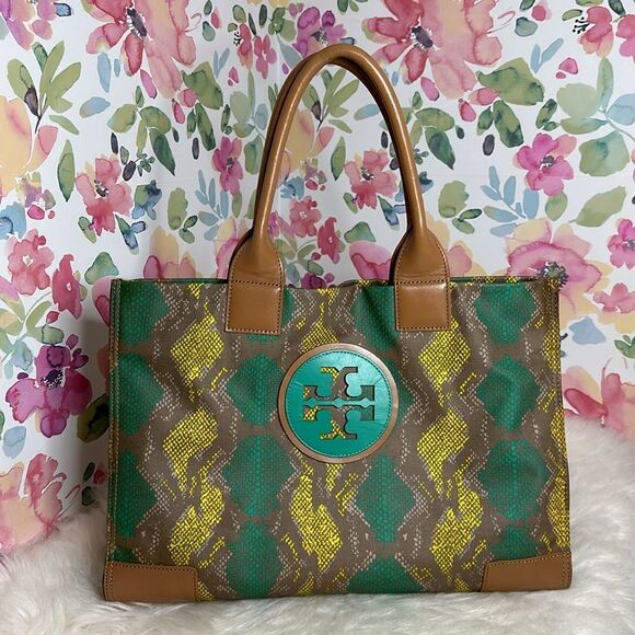 💯Authentic Tory Burch Ela Tote Multi Color🍀 - Picture 1 of 16